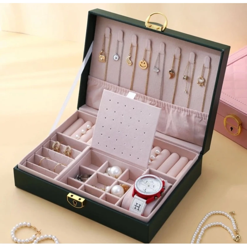 Органайзер, зеленый цвет, экокожа 23x17x7 см