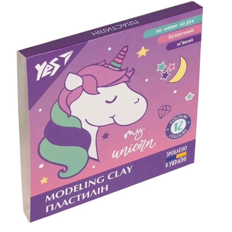 Пластилин Yes Glamour, 12 цветов Пластилин Yes Glamour, 12 цветов