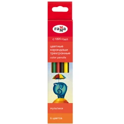 Набор цветных карандашей Гамма Мультики 290122_06, 6 цветов