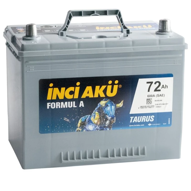 Avtomobil akkumulyatoru İnci Akü Formul A Taurus D26072060017 72Ah