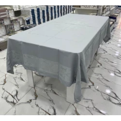 Скатерть MiraNova FS-652, тефлоновая, серая, 110x160 см Скатерть MiraNova FS-652, тефлоновая, серая, 110x160 см