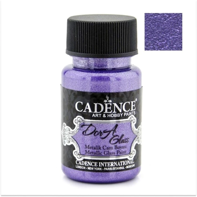 Краска-металлик для стекла Cadence Dora Glass Paint Lilac Mist 50 мл Краска-металлик для стекла Cadence Dora Glass Paint Lilac Mist 50 мл