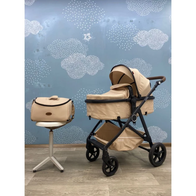 Коляска Kidilo Mini 6530B, бежевый