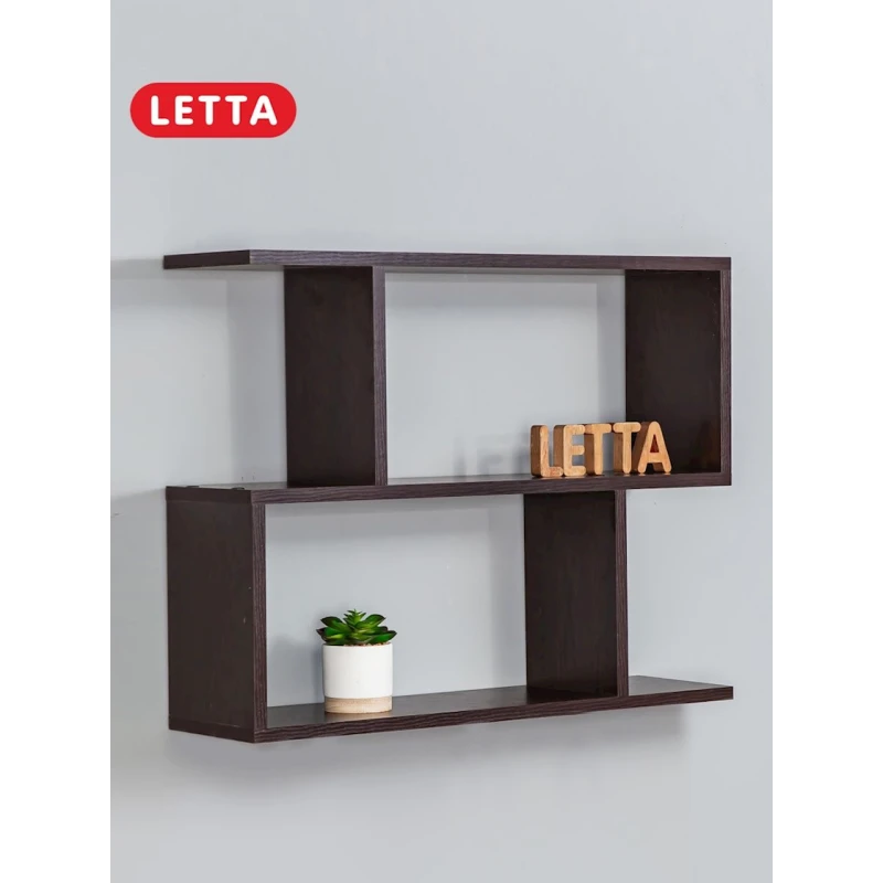 Полка Letta, коричневая, ЛДСП, 68х18х52 см Полка Letta, коричневая, ЛДСП, 68х18х52 см