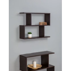 Полка Letta, коричневая, ЛДСП, 68х18х52 см