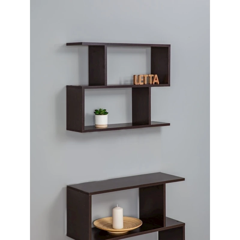 Полка Letta, коричневая, ЛДСП, 68х18х52 см Полка Letta, коричневая, ЛДСП, 68х18х52 см