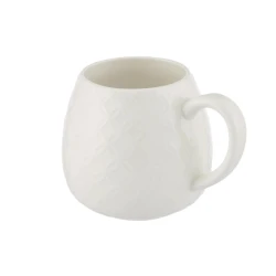 Кружка Gipfel Blanche 52101, фарфор, белая, 400 мл