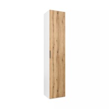 Şkaf Art Mebel 17, 210x50x45 sm, laminat, ağ/qəhvəyi