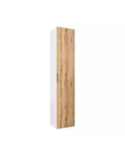 Şkaf Art Mebel 17, 210x50x45 sm, laminat, ağ/qəhvəyi