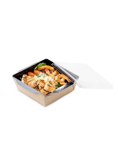 Salat üçün birdəfəlik konteynerlər Loyal-2929317159, 150 əd, qəhvəyi