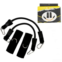Эспандер для ног WS0503, c двумя жгутами, черный Эспандер для ног WS0503, c двумя жгутами, черный