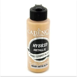 Краска-металлик Cadence Hybrid Metallic for Multisurfaces HM801 Antique Gold 120 мл