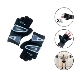 Əlcəklər Body building 1504/1 XL, qara