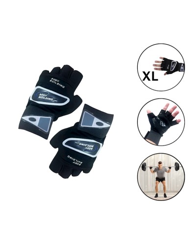 Əlcəklər Body building 1504/1 XL, qara