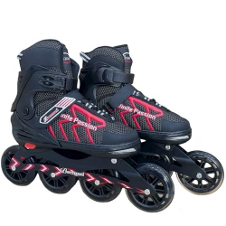 Роликовые коньки BW-128XL, размер XL, красный/черный