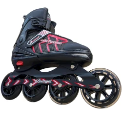 Роликовые коньки BW-128XL, размер XL, красный/черный