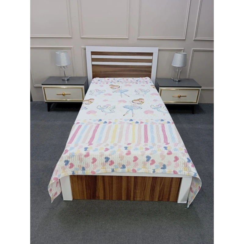 Детское покрывало для девочек Moon Star SHA-00001229, 170x230 см, белое Детское покрывало для девочек Moon Star SHA-00001229, 170x230 см, белое