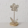 Украшение для интерьера Boltze Flolenta Flower, металл/дерево, 26.5 см