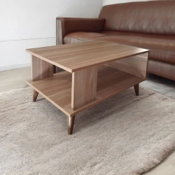 Журнальный стол Ev Plus 12115639, ЛДСП, коричневый, 90x60x45 см