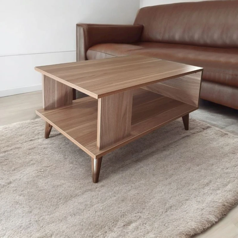 Журнальный стол Ev Plus 12115639, ЛДСП, коричневый, 90x60x45 см