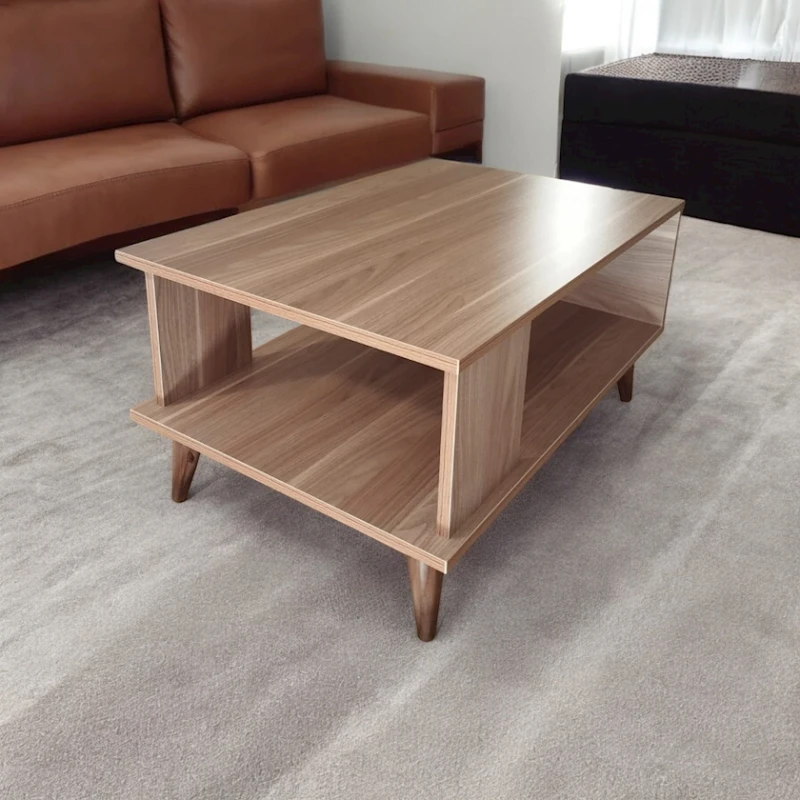 Журнальный стол Ev Plus 12115639, ЛДСП, коричневый, 90x60x45 см