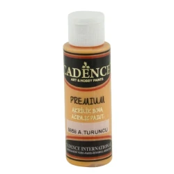 Dekorativ akril boya Cadence Premium Acrylic Paint 0858 Light Orange, açıq-narıncı, 70 ml