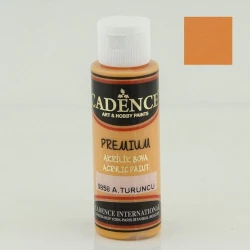 Dekorativ akril boya Cadence Premium Acrylic Paint 0858 Light Orange, açıq-narıncı, 70 ml