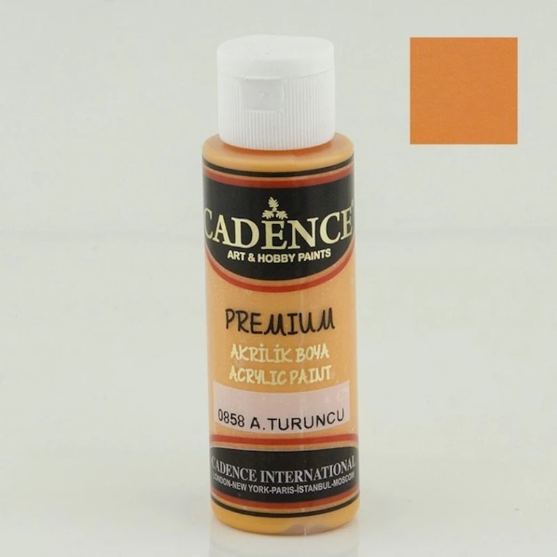 Dekorativ akril boya Cadence Premium Acrylic Paint 0858 Light Orange, açıq-narıncı, 70 ml Dekorativ akril boya Cadence Premium Acrylic Paint 0858 Light Orange, açıq-narıncı, 70 ml