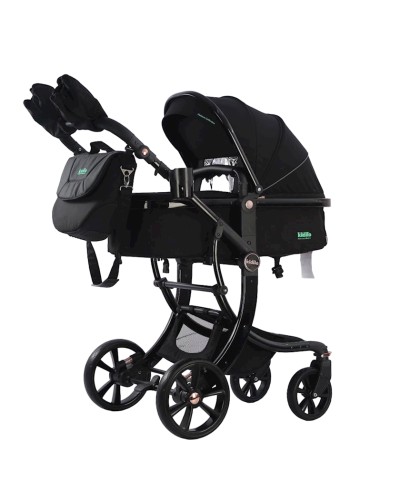Uşaq arabası Kidilo G600+C, qara