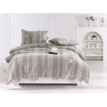 Örtük və yastıq üzü dəsti 2017Y, yorğan üzü 200x220 sm, mələfə 160x200+25 sm, 2 əd yastıq üzü 50x70 sm, boz