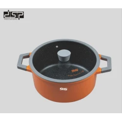 Набор кастрюль и сковородок DSP FRD1111, оранжевый, 7 предметов