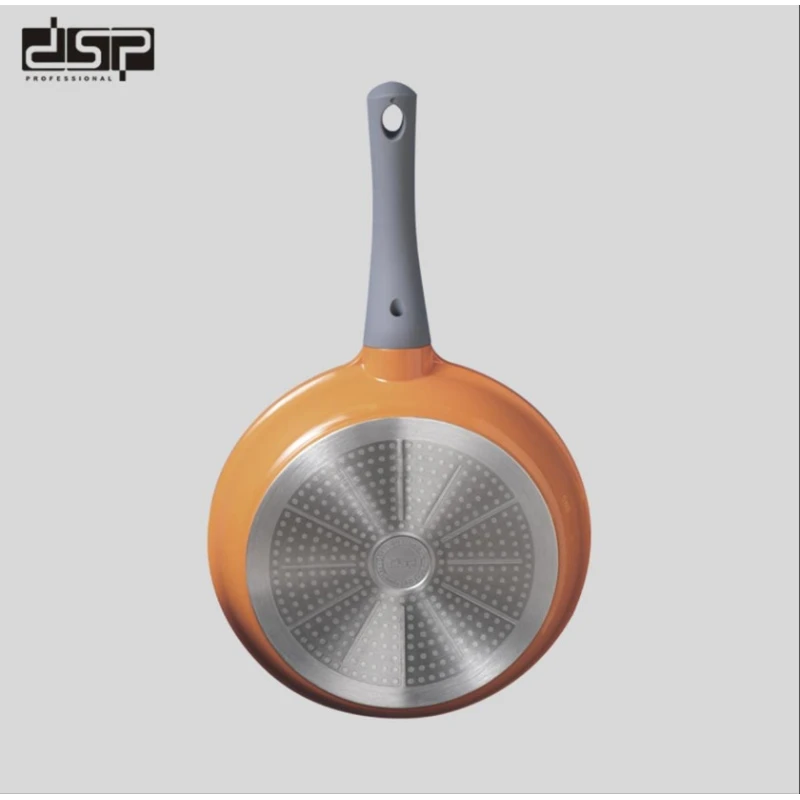 Набор кастрюль и сковородок DSP FRD1111, оранжевый, 7 предметов