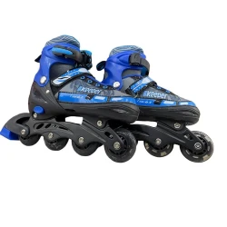 Роликовые коньки Kahn13, размер 30-33, синие/черные