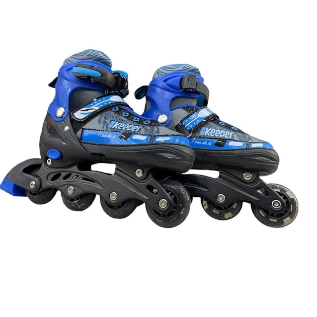 Роликовые коньки Kahn13, размер 30-33, синие/черные
