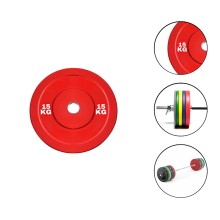 Disk Ironflex 1573/1 15 kq, dəmir/PVC, dəliyin diametri 50 mm, qırmızı