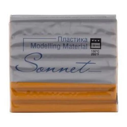 Полимерная глина Невская палитра Сонет, металлик, светлое золото, 56г