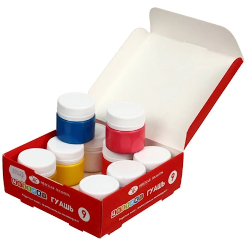 Набор гуаши Невская палитра Цветик, 9х15 Набор гуаши Невская палитра Цветик, 9х15