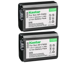 Аккумулятор для фотоаппарата Kastar NP-FW50, 2 шт
