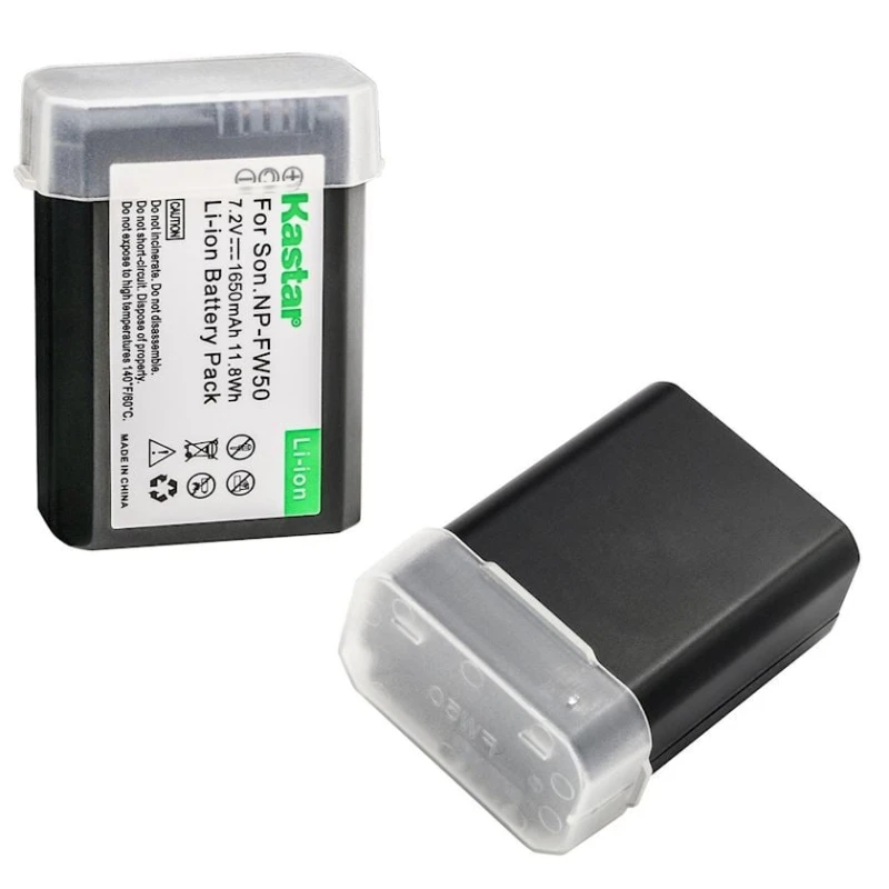 Аккумулятор для фотоаппарата Kastar NP-FW50, 2 шт Аккумулятор для фотоаппарата Kastar NP-FW50, 2 шт