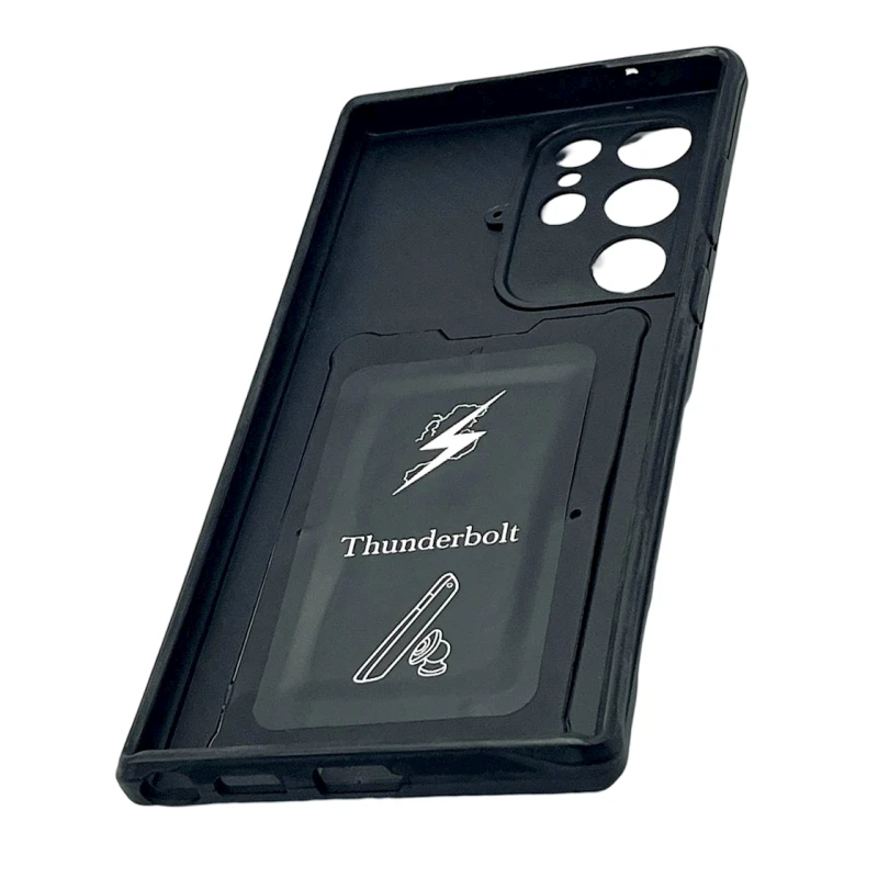 Çexol Robot Samsung Galaxy S22 Ultra üçün, qara