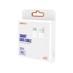 Кабель USB Type-C Recci RS06C, 1 м, белый