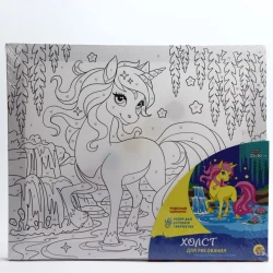 Холст по номерам Рыжий Кот Чудесный единорог, 25x30 см Холст по номерам Рыжий Кот Чудесный единорог, 25x30 см