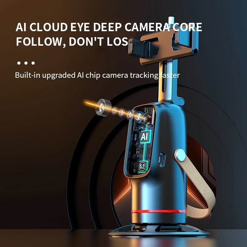 Avtomatik üz izləməli tripod Q03, 360 dərəcə fırlanma Avtomatik üz izləməli tripod Q03, 360 dərəcə fırlanma