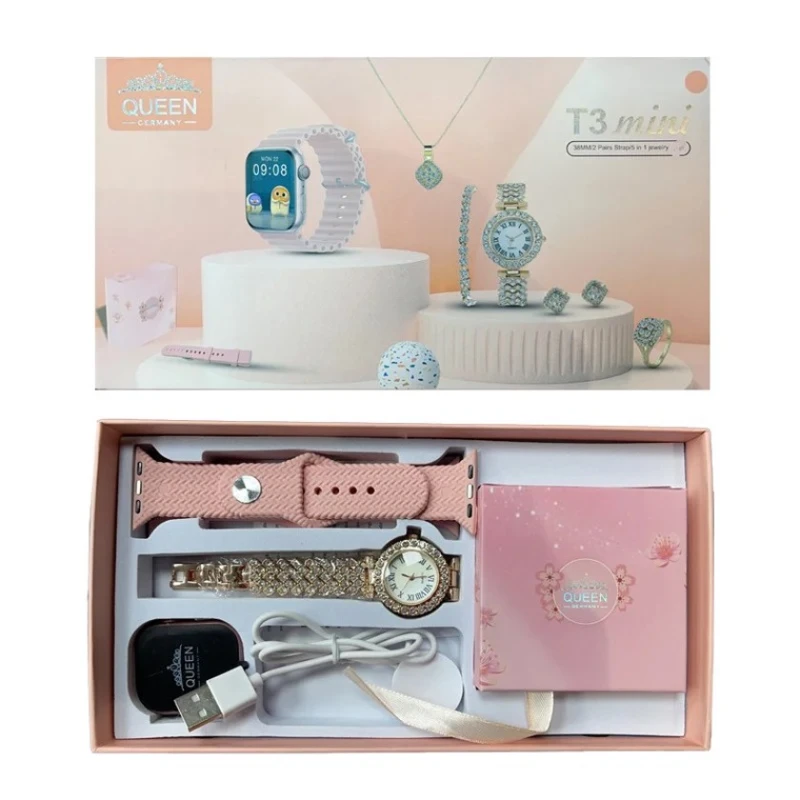 Смарт-часы Queen T3 Mini Pink Смарт-часы Queen T3 Mini Pink