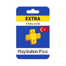 Abunə Sony PS Plus Extra (PSN Türkiyə, PS4/PS5) 3 aylıq