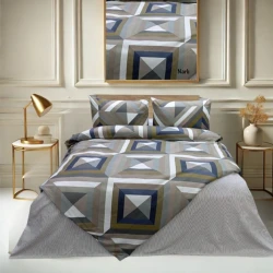 Комплект постельного белья Narlı NRl-00463, простыня 220x240 см, пододеяльник 200x220 см, наволочка 50x70 см (2 шт), двуспальный, разноцветный