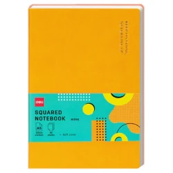 Блокнот Deli N135G, A5, 80 листов, оранжевый