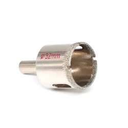 Burğulama başlığı şüşə/keramika üçün, 32 mm, gümüşü