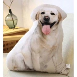 İt formalı yumşaq oyuncaq-yastıq 1208, 50х30х40 sm, ağ