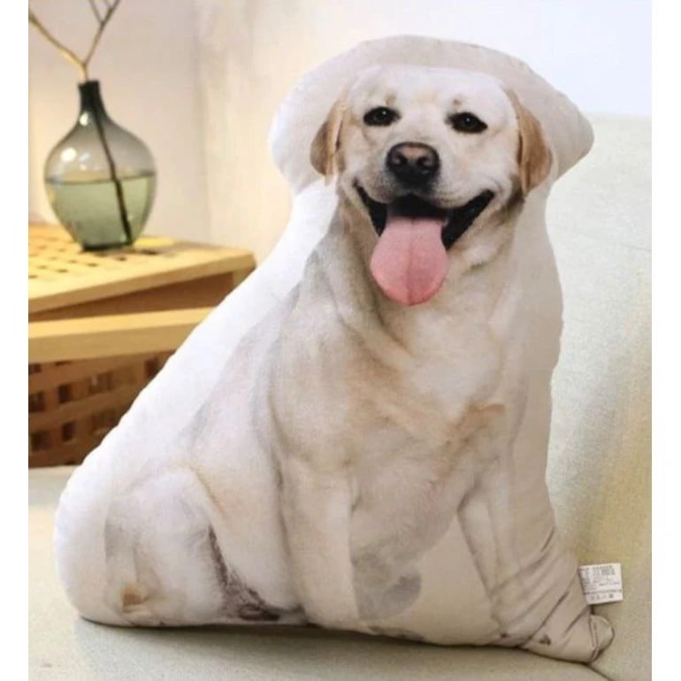 İt formalı yumşaq oyuncaq-yastıq 1208, 50х30х40 sm, ağ